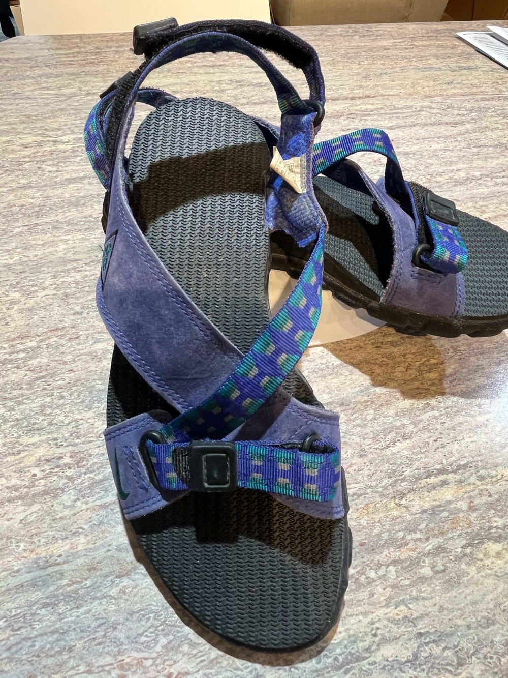 TEVA Strappy Purple Suede Sandals 10 - Picture 9 of 12